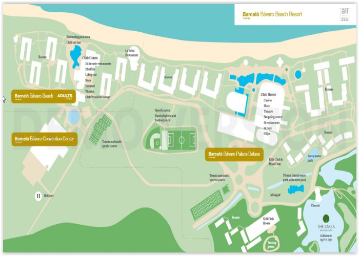Map Barcelo Bavaro Beach